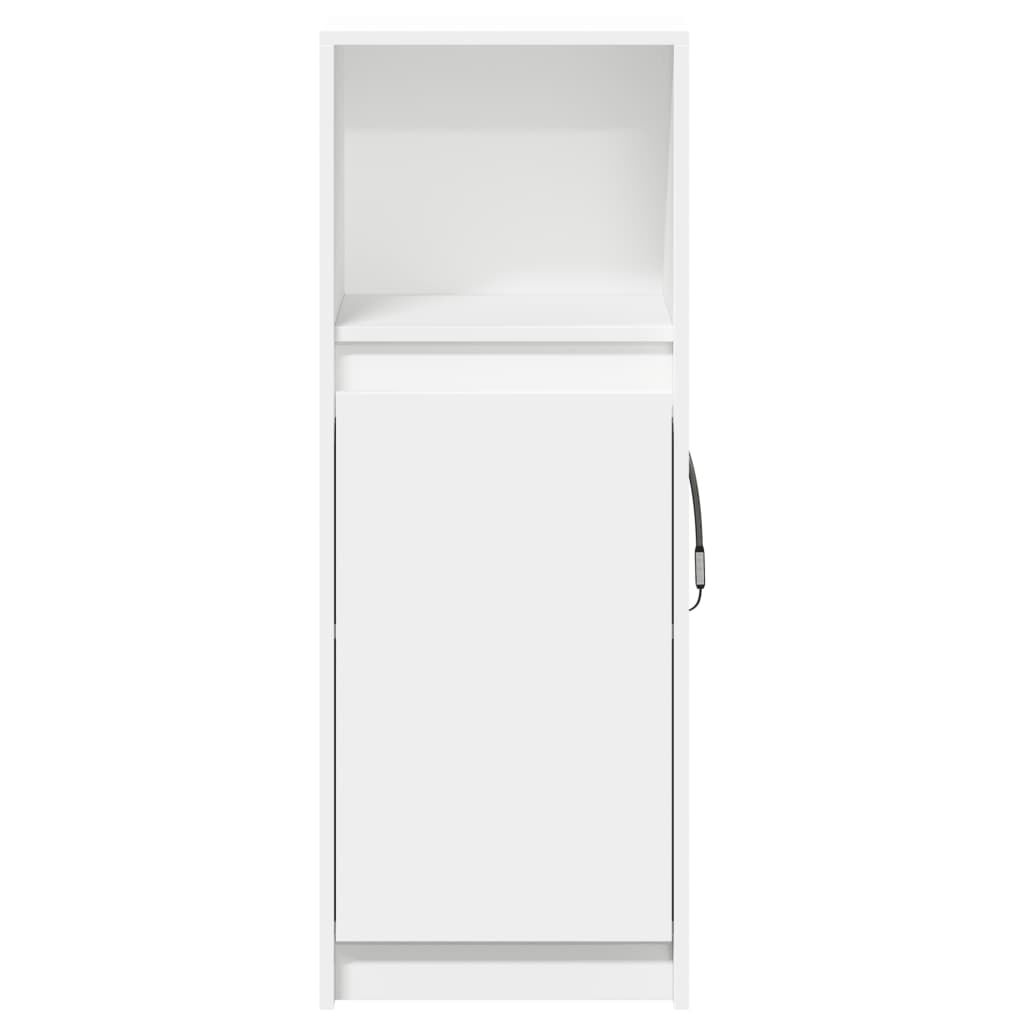 vidaXL Szafka z LED, biała, 38x34x100 cm, materiał drewnopochodny