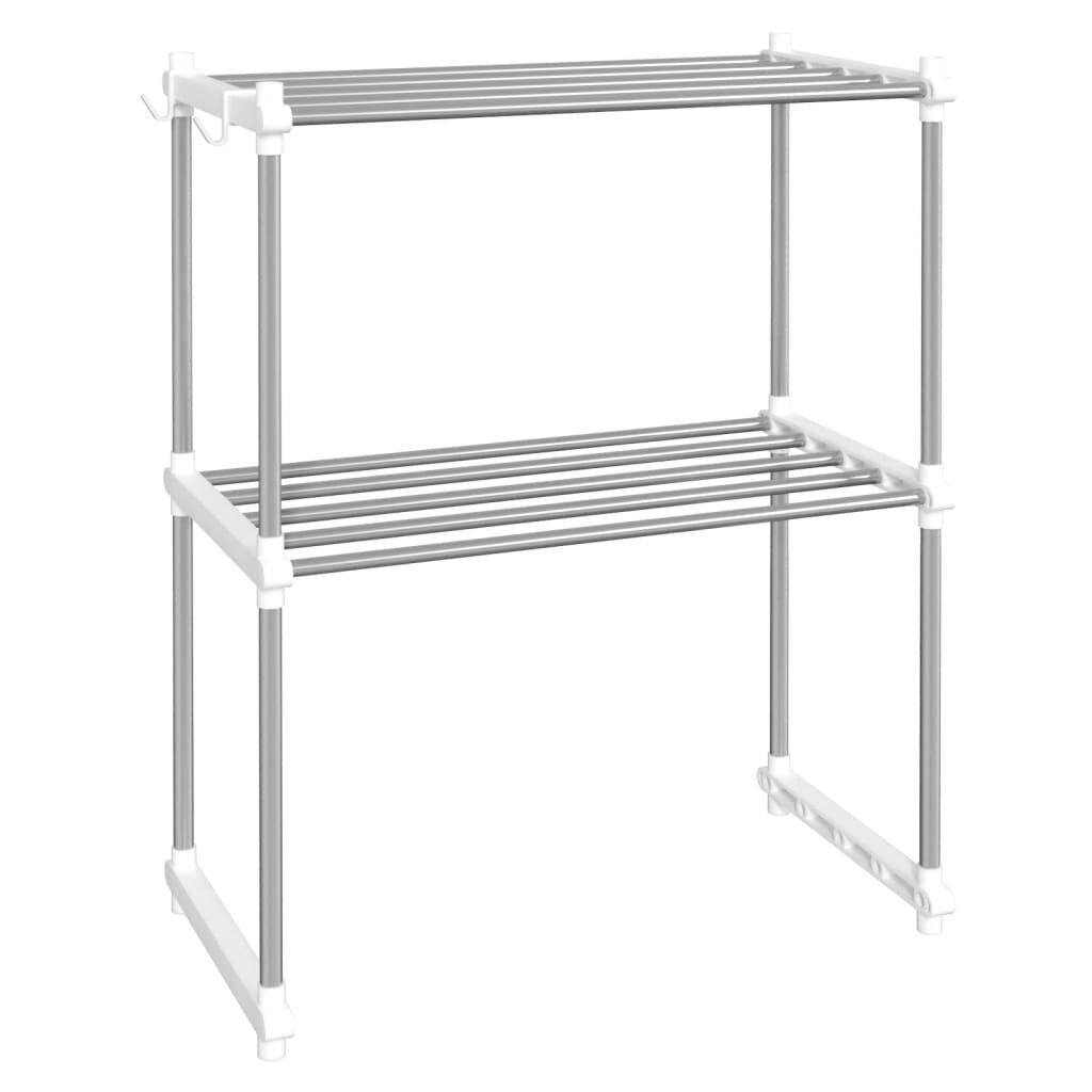 vidaXL Półka na mikrofalówkę, biała, 51x27x63 cm, aluminium