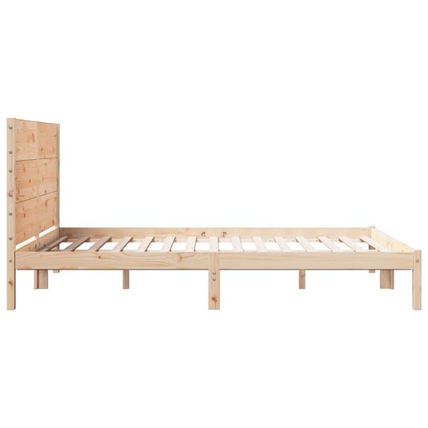 vidaXL Dłuższe łóżko bez materaca, 160x210 cm, lite drewno