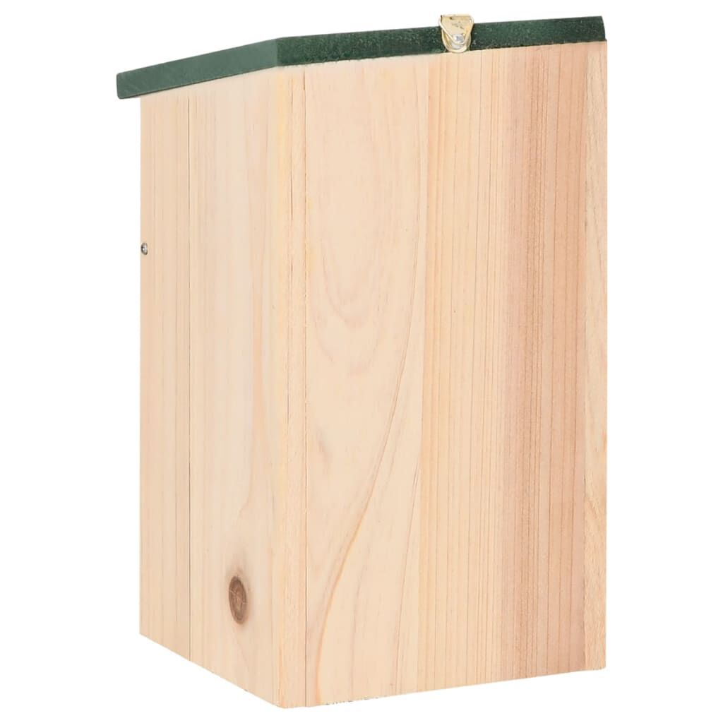 vidaXL Domki dla ptaków, 10 szt., lite drewno jodłowe, 12x12x22 cm