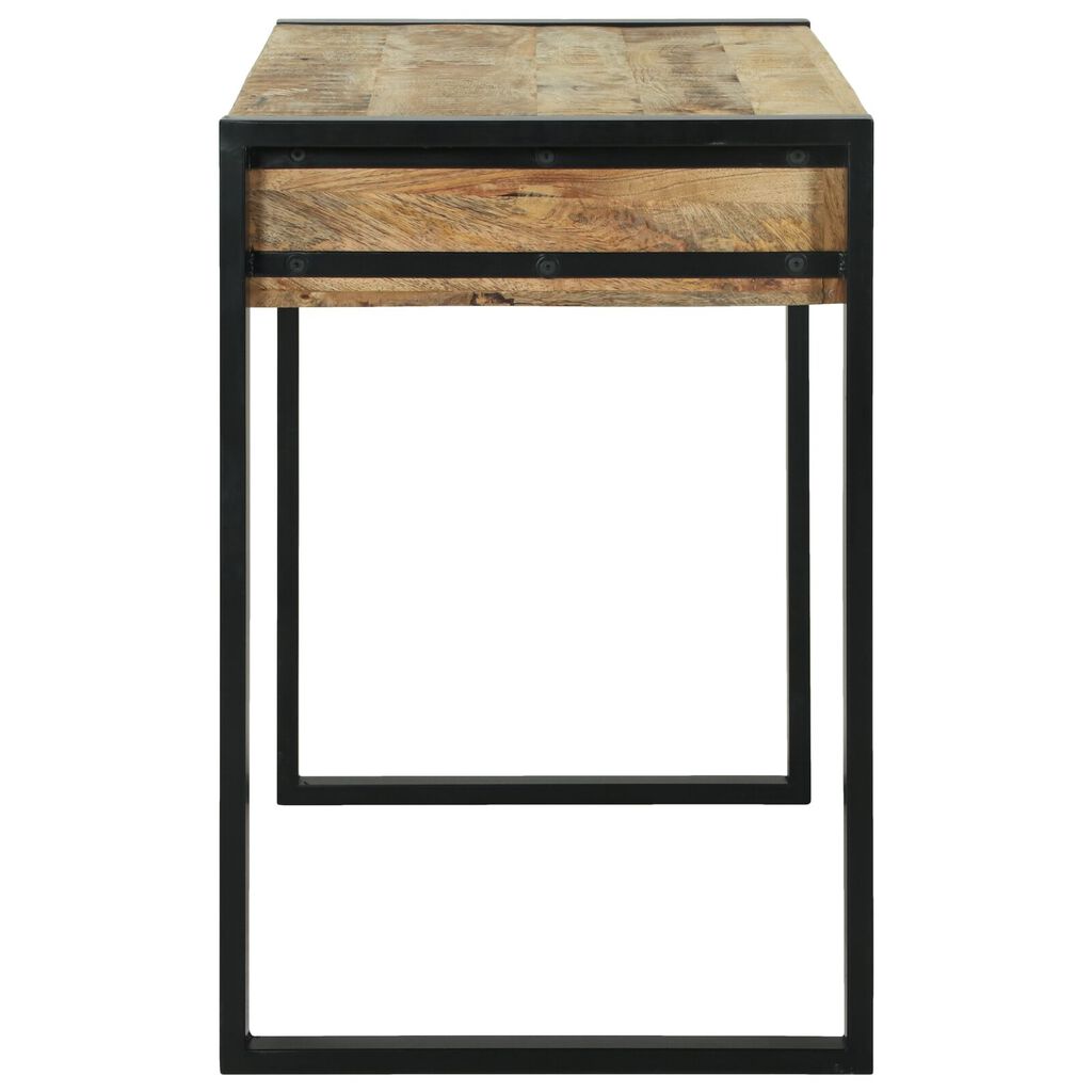vidaXL Toaletka z lustrem 100x50x75 cm z litego drewna mango