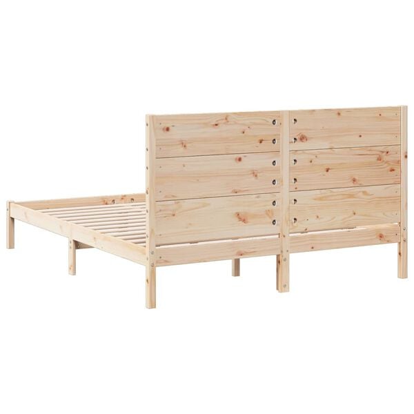 vidaXL Dłuższe łóżko bez materaca, 160x210 cm, lite drewno
