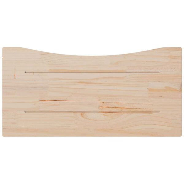 vidaXL Blat biurka, 80x40x2,5 cm, lite drewno sosnowe