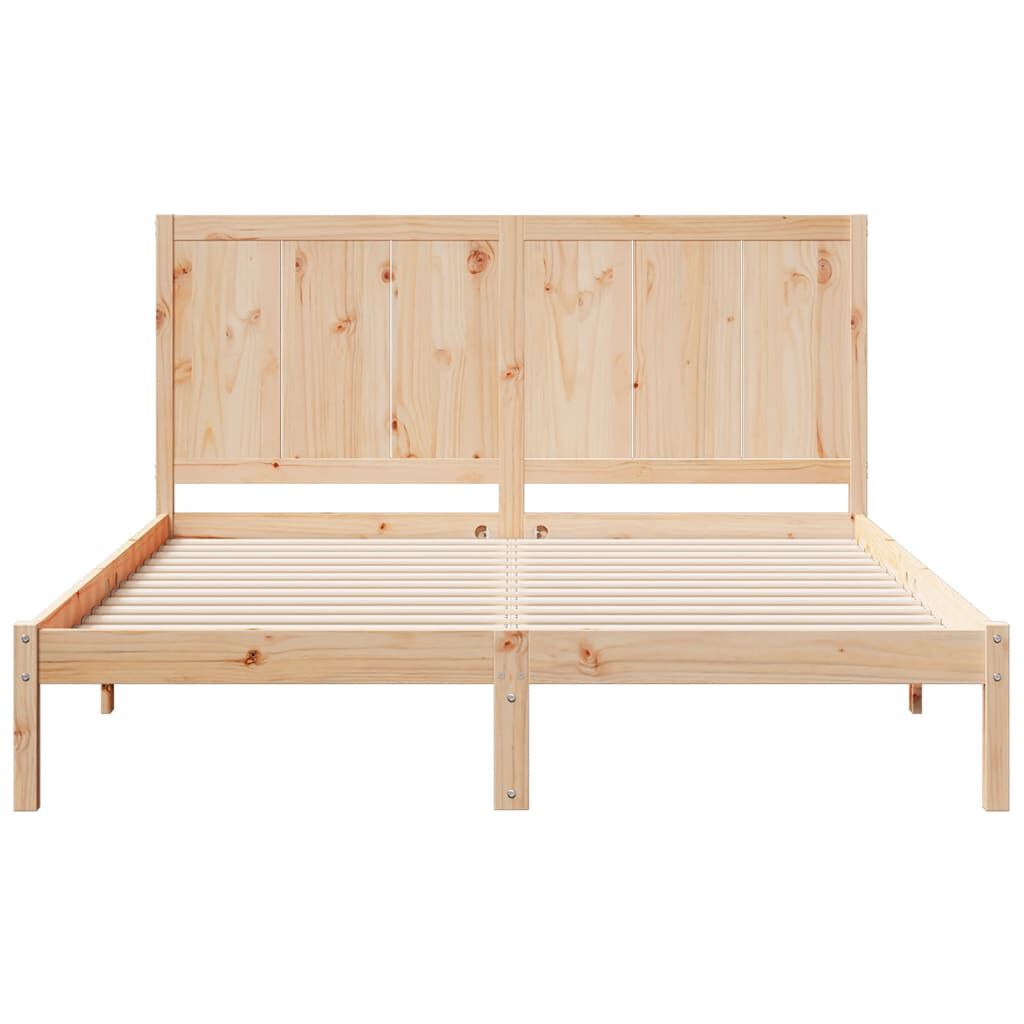 vidaXL Dłuższe łóżko bez materaca, 160x210 cm, lite drewno