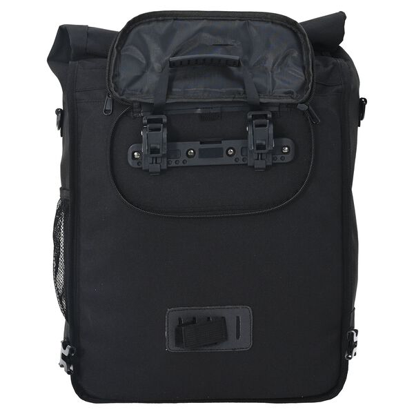 vidaXL Torba rowerowa na bagażnik 25 L Czarna 33x16x48 cm