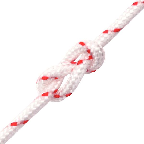 vidaXL Linka rozrusznika, biało-czerwona, Ø3 mm 10 m, nylon