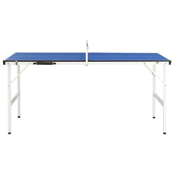 vidaXL Stół do tenisa z siatką, 5 stóp, 152 x 76 x 66 cm, niebieski