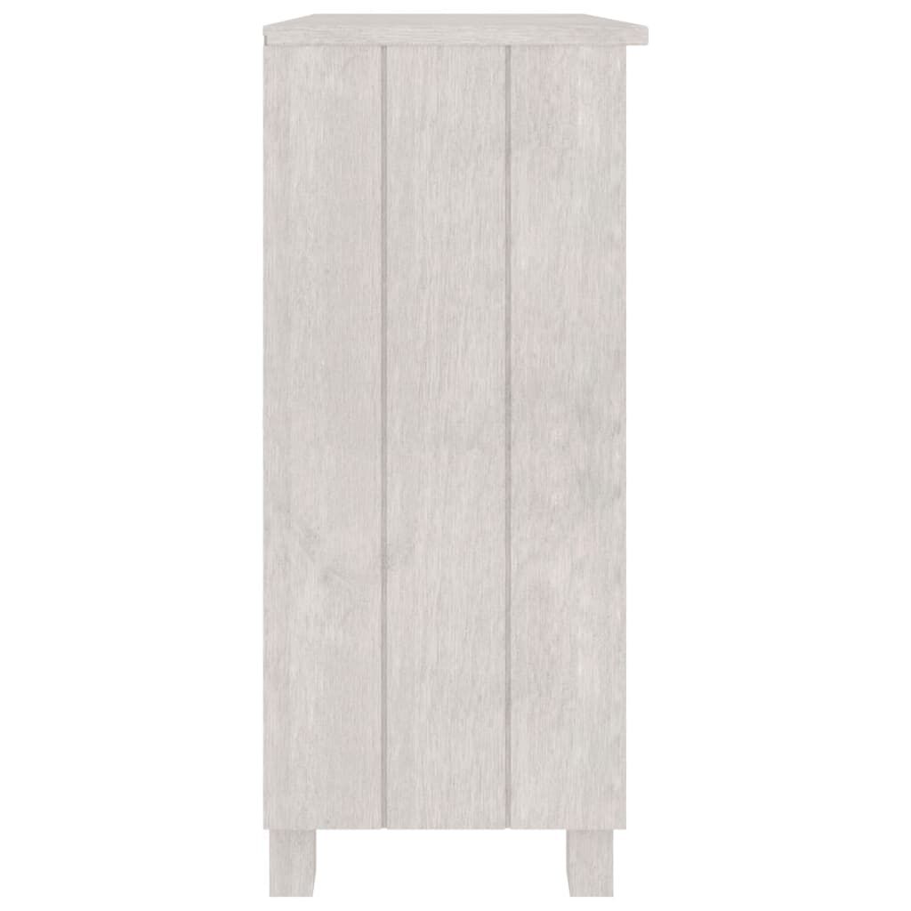 vidaXL Szafka HAMAR, biała, 85x35x80 cm, lite drewno sosnowe