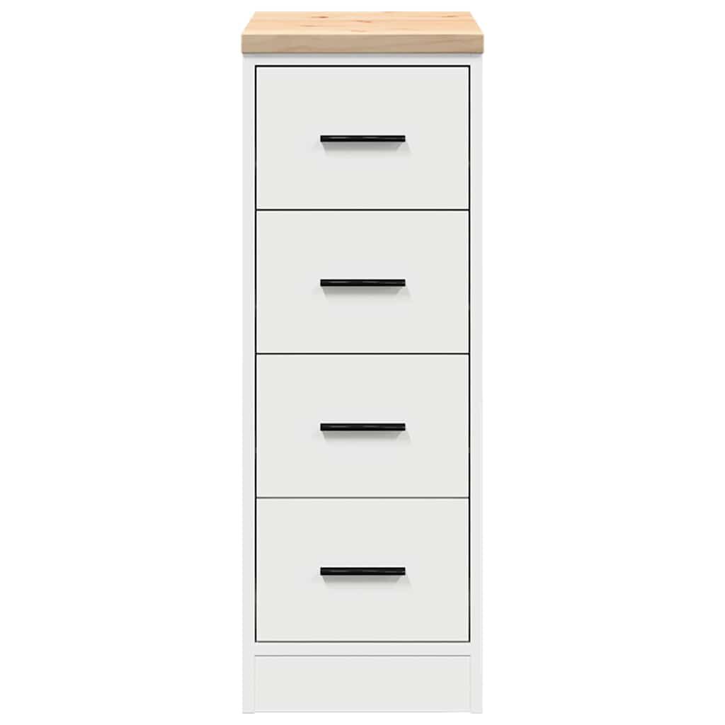 vidaXL Garażowa szafka do przechowywania Biała 30x51x85 cm