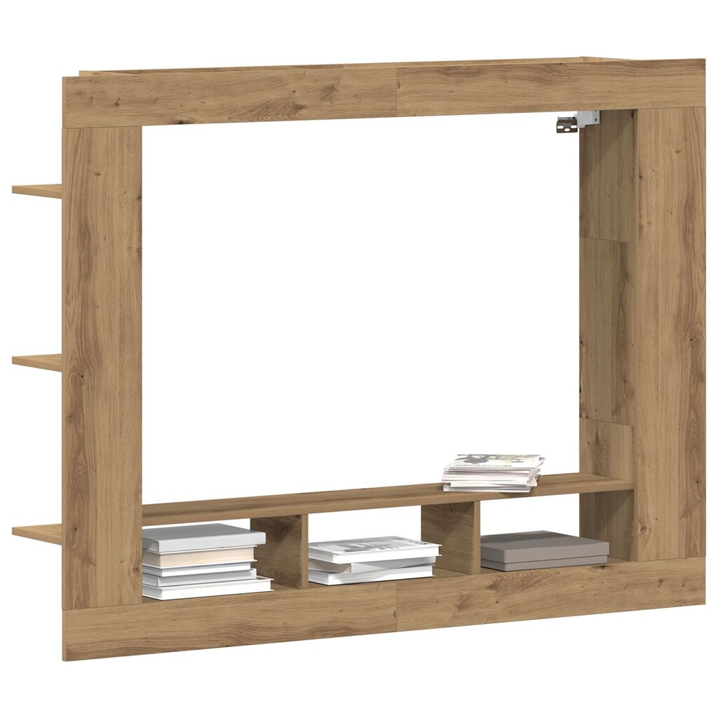 vidaXL Szafka RTV Montowana na Ścianie Dąb Artisan 152x22x113 cm