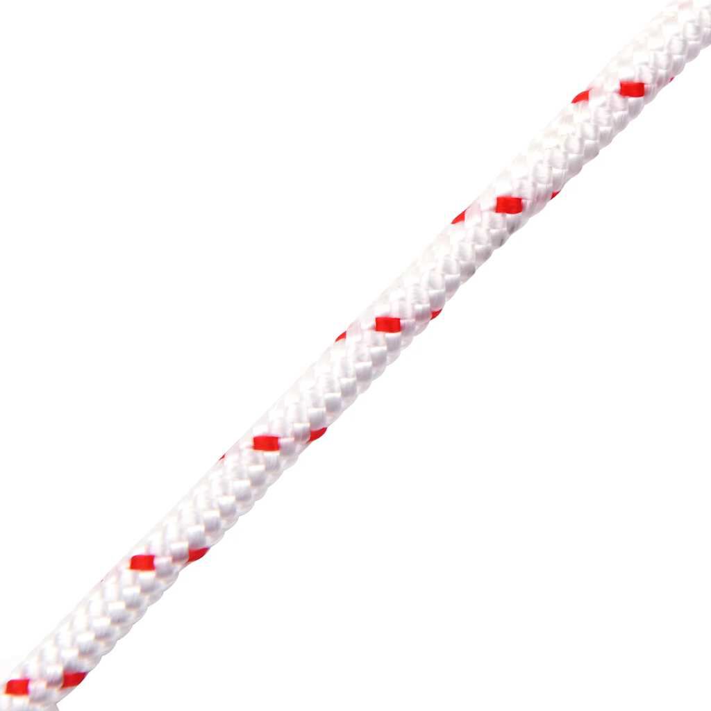 vidaXL Linka rozrusznika, biało-czerwona, Ø3 mm 10 m, nylon