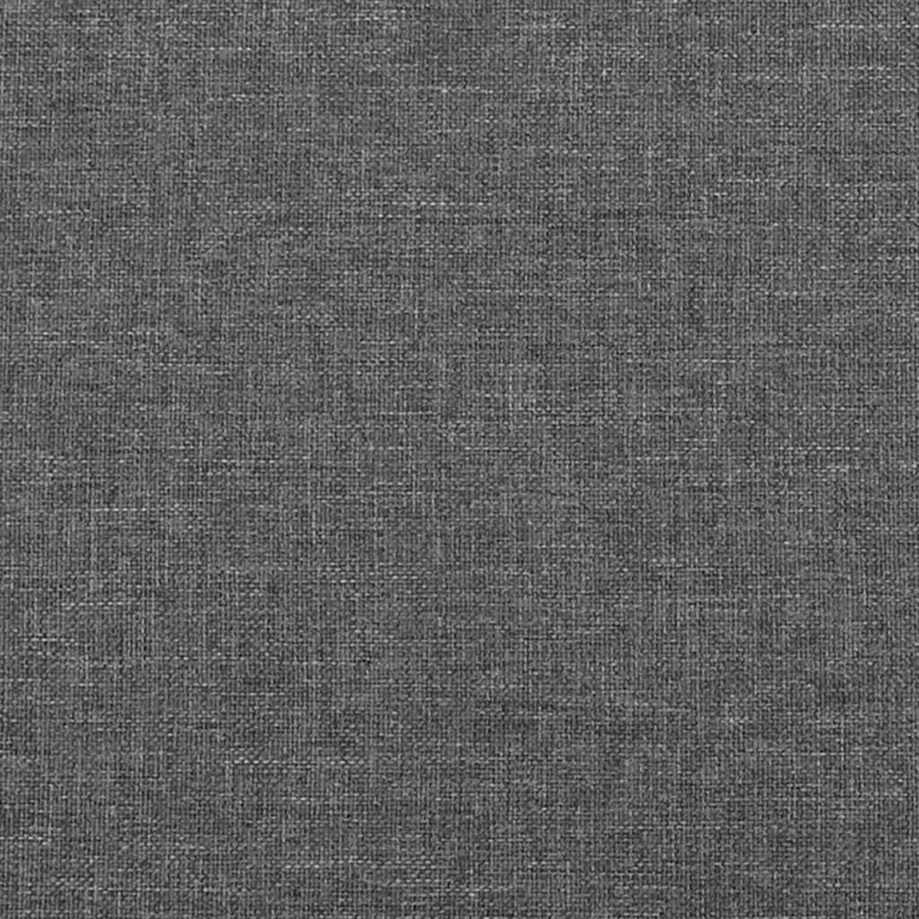 vidaXL Zagłówek uszak, ciemnoszary, 83x23x118/128 cm, tkanina