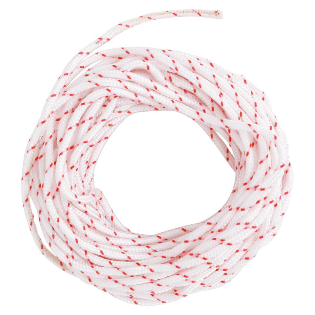 vidaXL Linka rozrusznika, biało-czerwona, Ø3 mm 10 m, nylon
