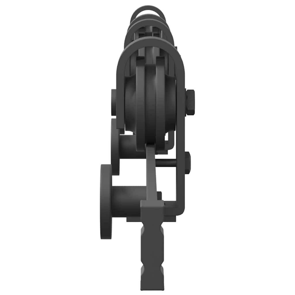 vidaXL System do montażu drzwi przesuwnych, 183 cm, stal, czarny